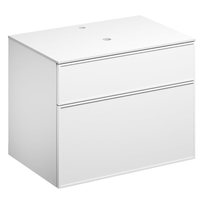 Alape Arkta Möbelmodul mit Trägerplatte 80 cm, Beckenposition mittig