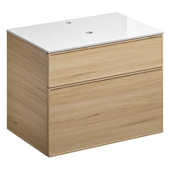 Alape Arkta Möbelmodul mit Trägerplatte 80 cm, Beckenposition mittig