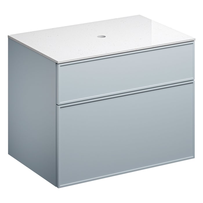 Alape Arkta Möbelmodul mit Trägerplatte 80 cm, Beckenposition mittig