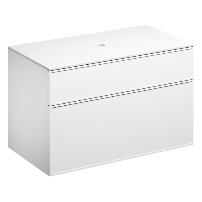 Alape Arkta Möbelmodul mit Trägerplatte 100 cm, Beckenposition mittig