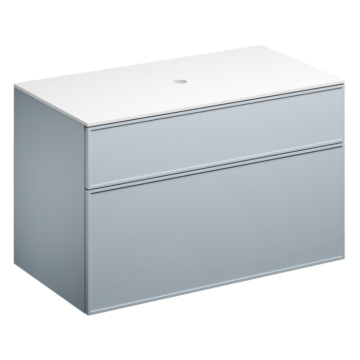 Alape Arkta Möbelmodul mit Trägerplatte 100 cm, Beckenposition mittig