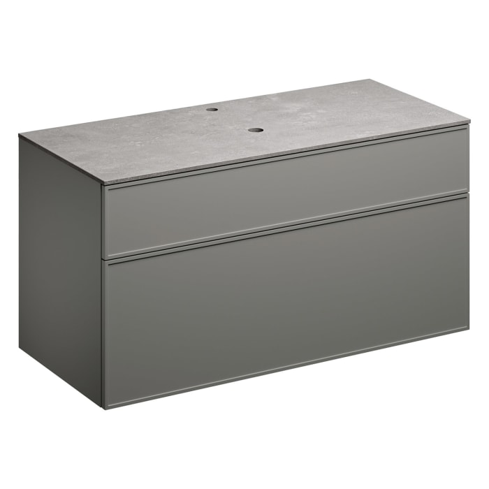 Alape Arkta Möbelmodul mit Trägerplatte 120 cm, Beckenposition mittig