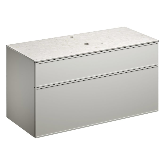 Alape Arkta Möbelmodul mit Trägerplatte 120 cm, Beckenposition mittig