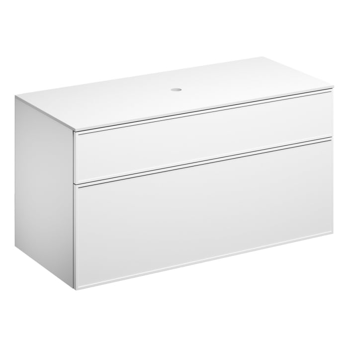 Alape Arkta Möbelmodul mit Trägerplatte 120 cm, Beckenposition mittig