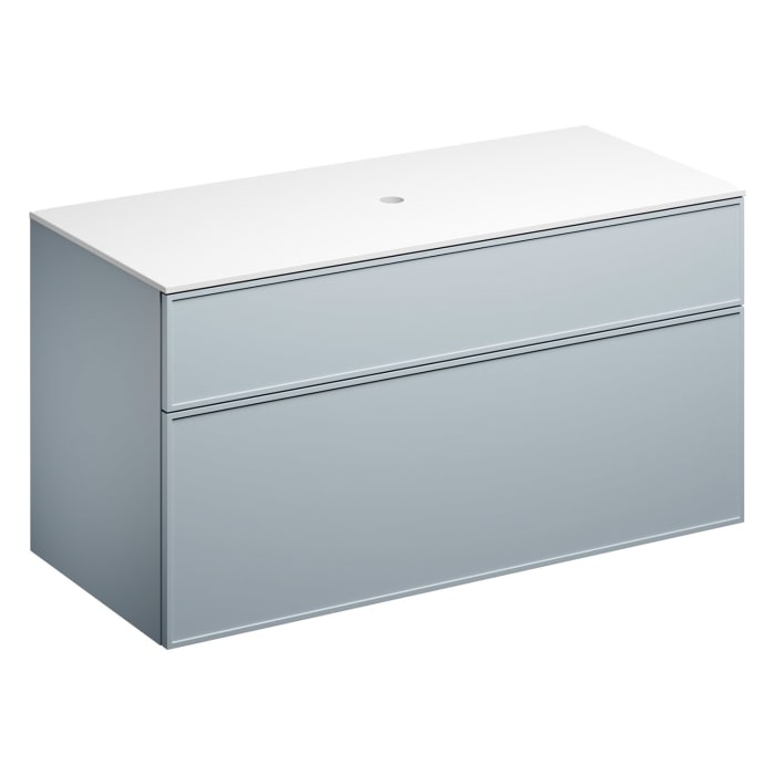 Alape Arkta Möbelmodul mit Trägerplatte 120 cm, Beckenposition mittig