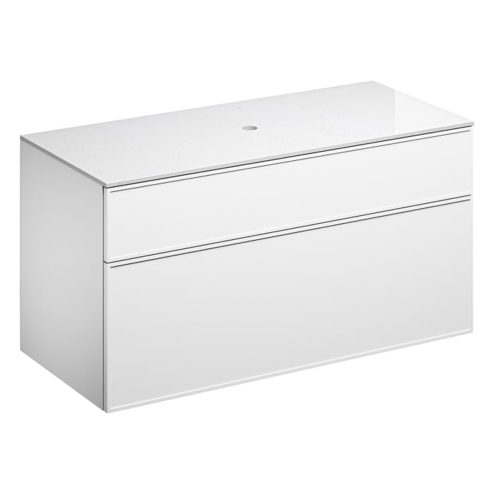 Alape Arkta Möbelmodul mit Trägerplatte 120 cm, Beckenposition mittig