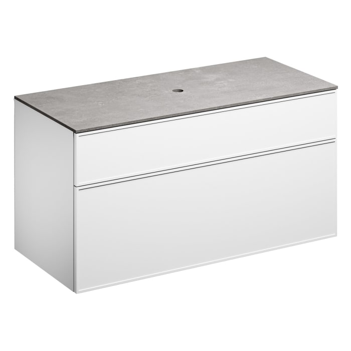 Alape Arkta Möbelmodul mit Trägerplatte 120 cm, Beckenposition mittig