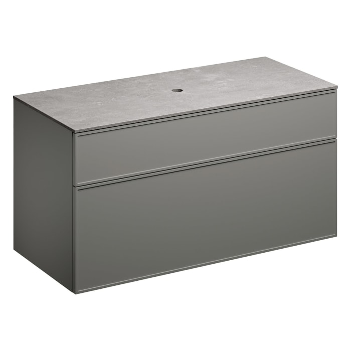 Alape Arkta Möbelmodul mit Trägerplatte 120 cm, Beckenposition mittig