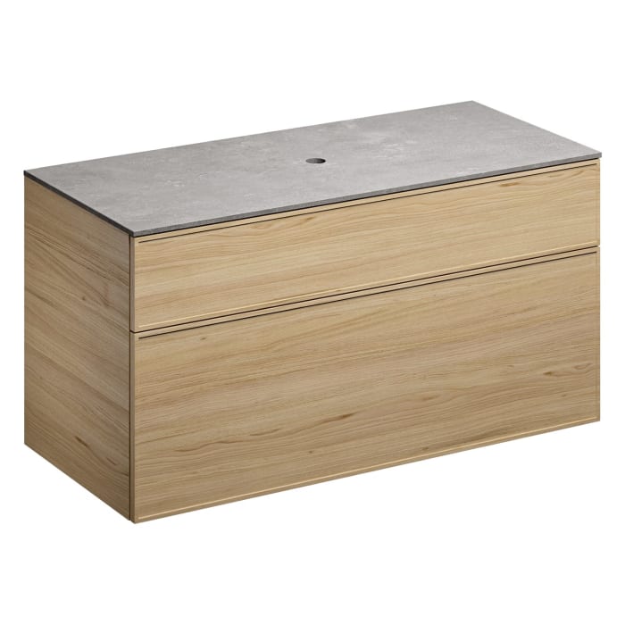 Alape Arkta Möbelmodul mit Trägerplatte 120 cm, Beckenposition mittig