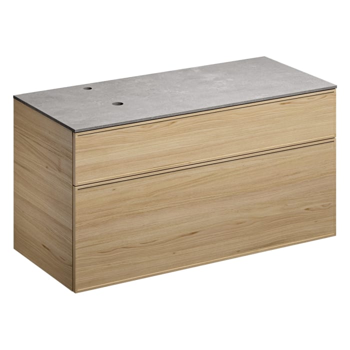 Alape Arkta Möbelmodul mit Trägerplatte 120 cm, Beckenposition links