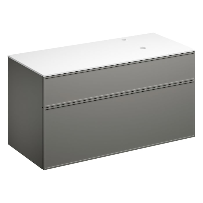 Alape Arkta Möbelmodul mit Trägerplatte 120 cm, Beckenposition rechts