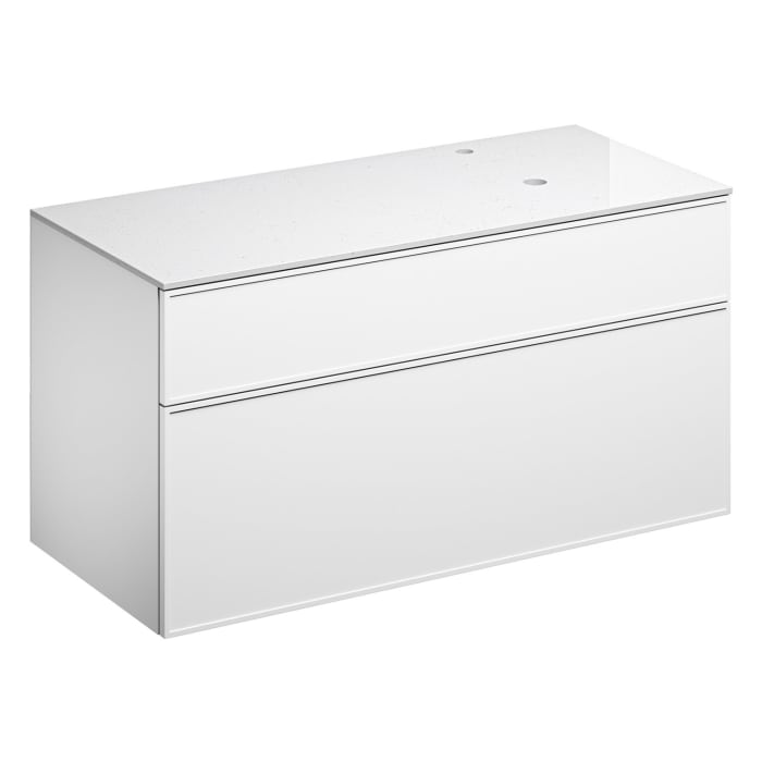 Alape Arkta Möbelmodul mit Trägerplatte 120 cm, Beckenposition rechts