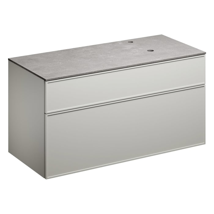 Alape Arkta Möbelmodul mit Trägerplatte 120 cm, Beckenposition rechts