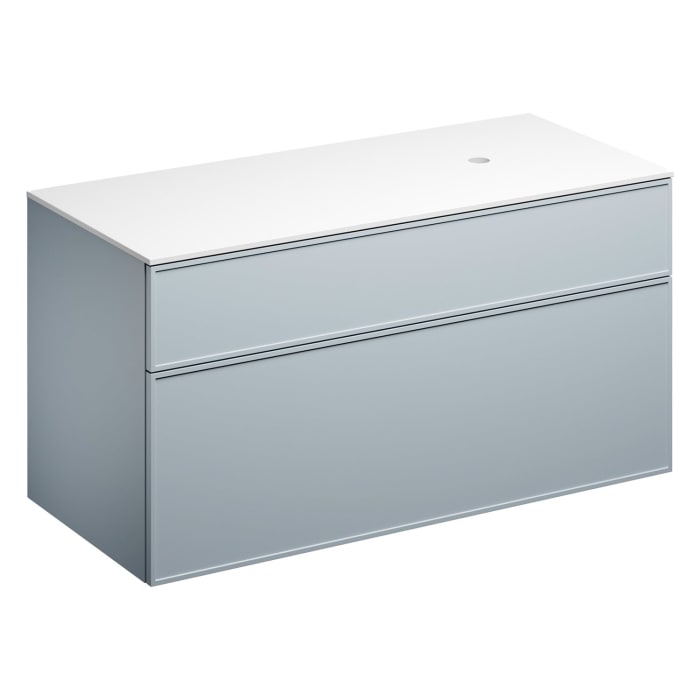 Alape Arkta Möbelmodul mit Trägerplatte 120 cm, Beckenposition rechts