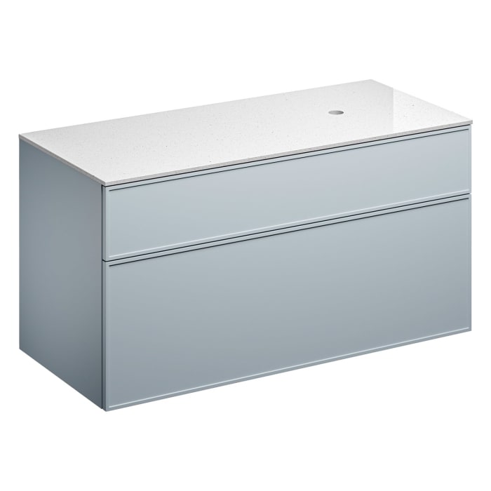 Alape Arkta Möbelmodul mit Trägerplatte 120 cm, Beckenposition rechts