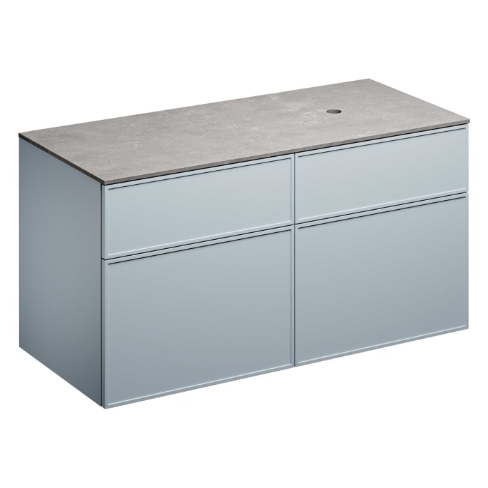 Alape Arkta Möbelmodul mit Trägerplatte 120 cm, Beckenposition rechts