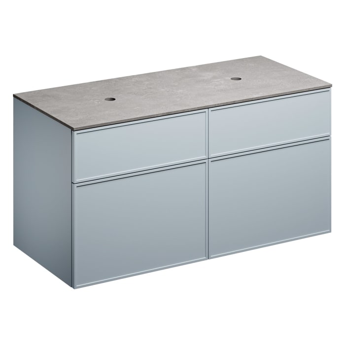 Alape Arkta Möbelmodul mit Trägerplatte 120 cm, Beckenposition links und rechts