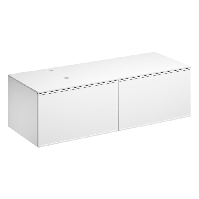 Alape Arkta Möbelmodul mit Trägerplatte 140 cm, Beckenposition links