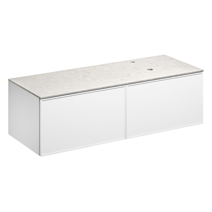 Alape Arkta Möbelmodul mit Trägerplatte 140 cm, Beckenposition rechts