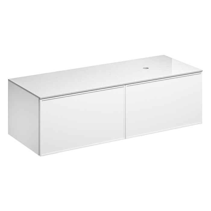 Alape Arkta Möbelmodul mit Trägerplatte 140 cm, Beckenposition rechts