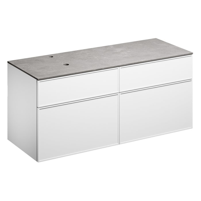 Alape Arkta Möbelmodul mit Trägerplatte 140 cm, Beckenposition links