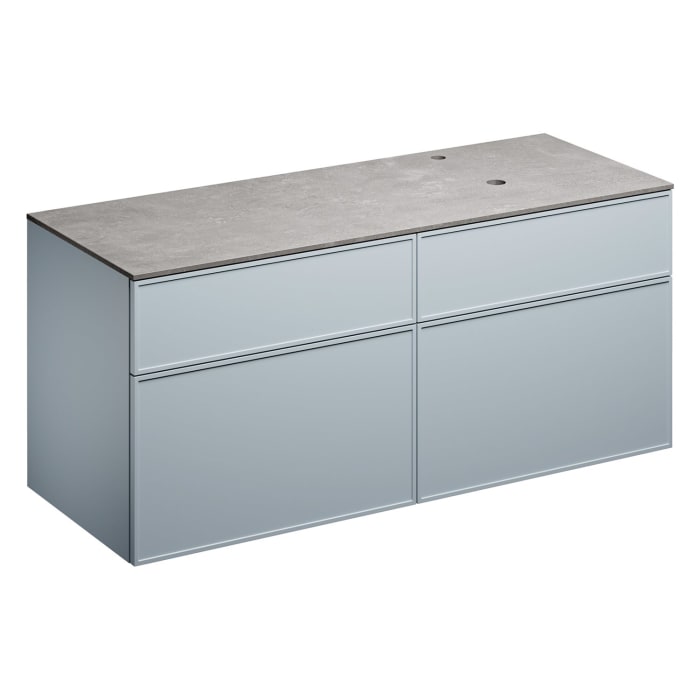 Alape Arkta Möbelmodul mit Trägerplatte 140 cm, Beckenposition rechts