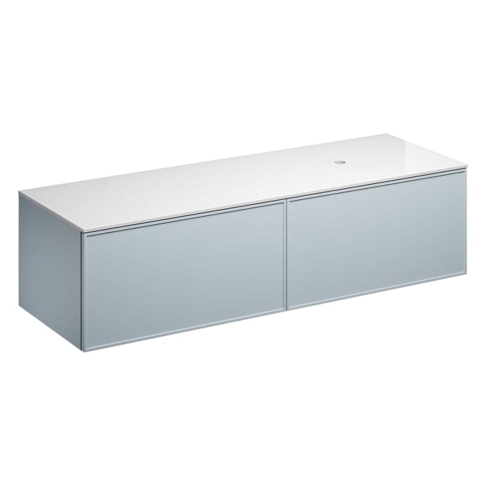 Alape Arkta Möbelmodul mit Trägerplatte 160 cm, Beckenposition rechts