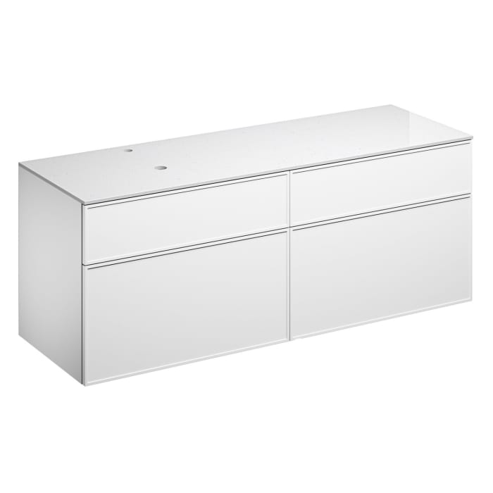 Alape Arkta Möbelmodul mit Trägerplatte 160 cm, Beckenposition links