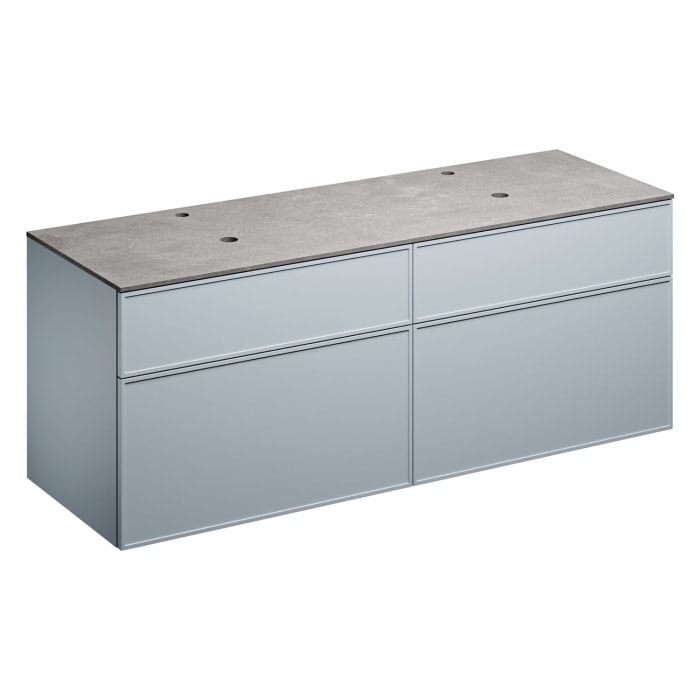 Alape Arkta Möbelmodul mit Trägerplatte 160 cm, Beckenposition links und rechts