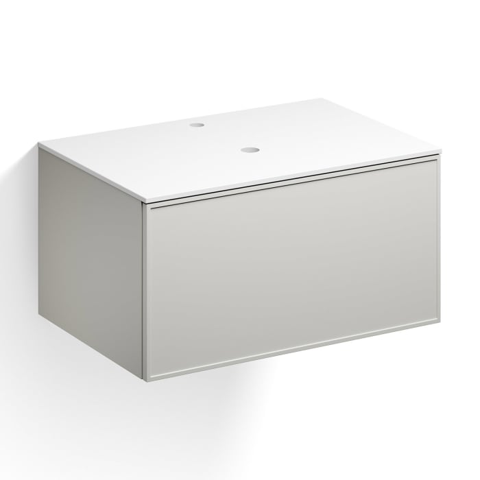 Alape Arkta Möbelmodul mit Trägerplatte 80 cm, Beckenposition mittig