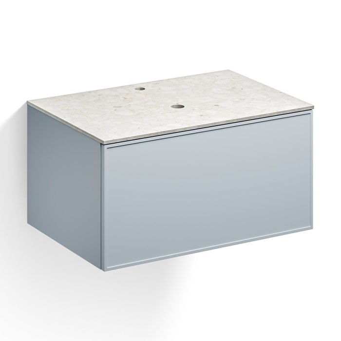 Alape Arkta Möbelmodul mit Trägerplatte 80 cm, Beckenposition mittig