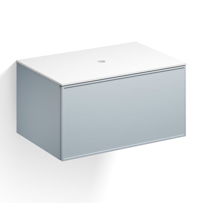 Alape Arkta Möbelmodul mit Trägerplatte 80 cm, Beckenposition mittig