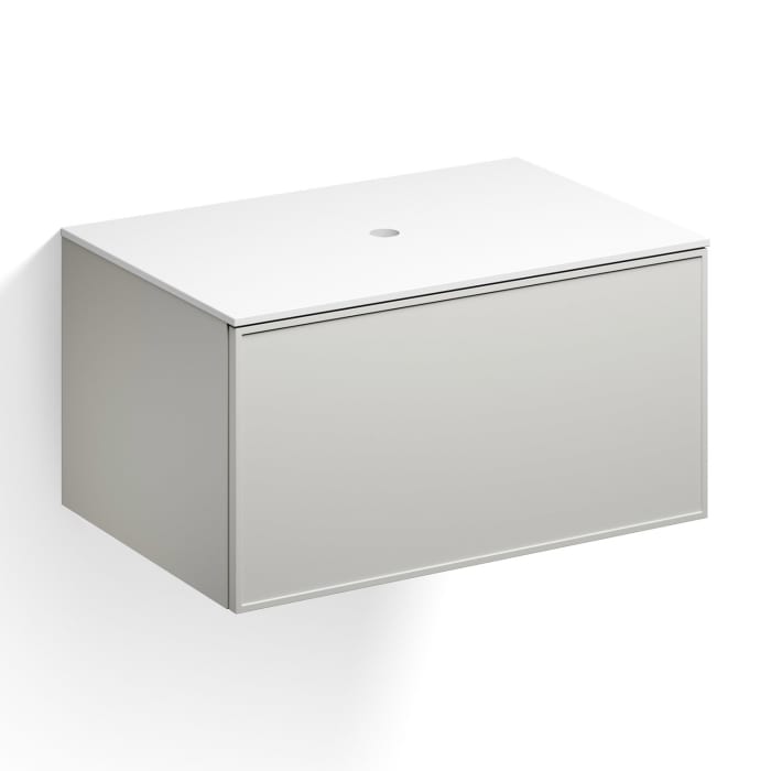 Alape Arkta Möbelmodul mit Trägerplatte 80 cm, Beckenposition mittig