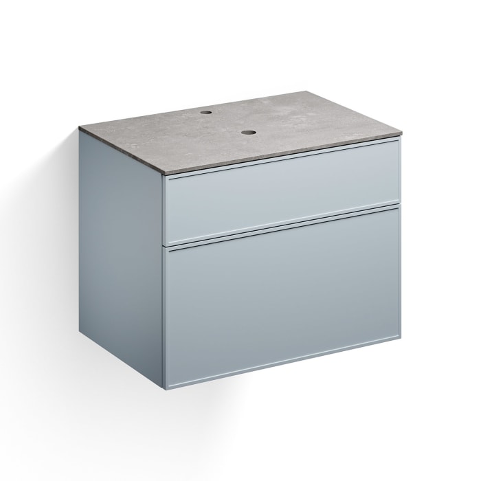 Alape Arkta Möbelmodul mit Trägerplatte 80 cm, Beckenposition mittig