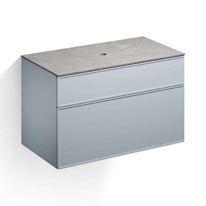 Alape Arkta Möbelmodul mit Trägerplatte 100 cm, Beckenposition mittig