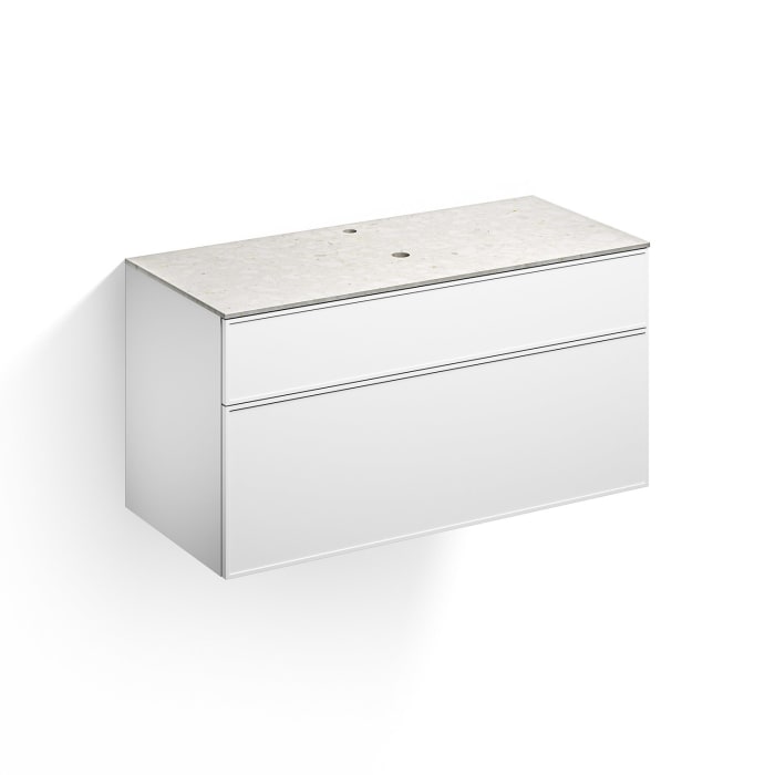 Alape Arkta Möbelmodul mit Trägerplatte 120 cm, Beckenposition mittig