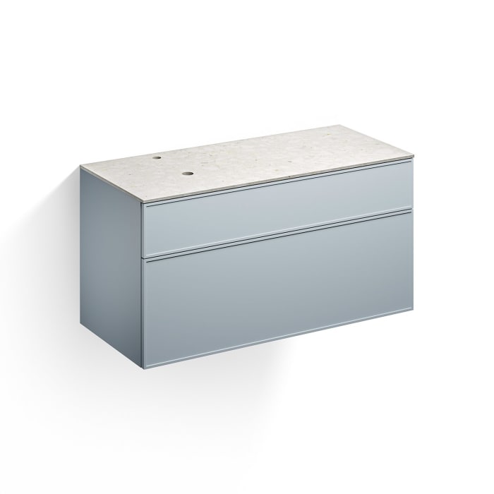 Alape Arkta Möbelmodul mit Trägerplatte 120 cm, Beckenposition links