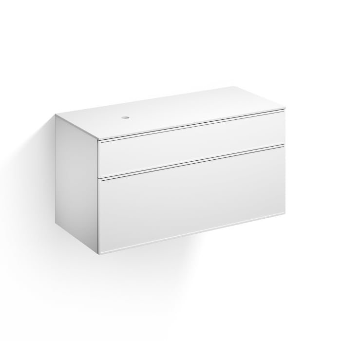 Alape Arkta Möbelmodul mit Trägerplatte 120 cm, Beckenposition links