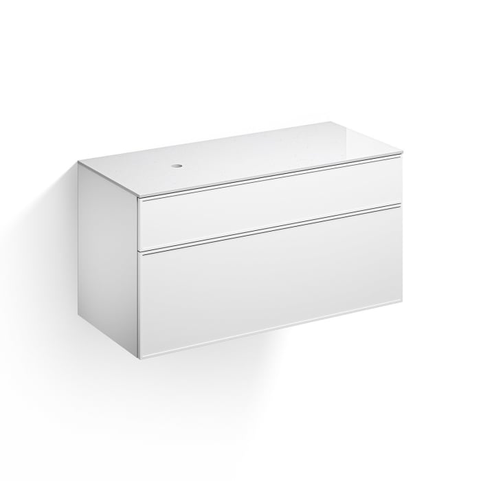 Alape Arkta Möbelmodul mit Trägerplatte 120 cm, Beckenposition links