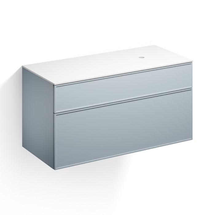 Alape Arkta Möbelmodul mit Trägerplatte 120 cm, Beckenposition rechts