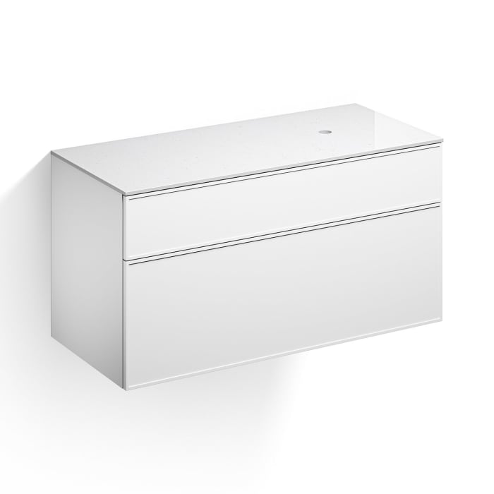 Alape Arkta Möbelmodul mit Trägerplatte 120 cm, Beckenposition rechts