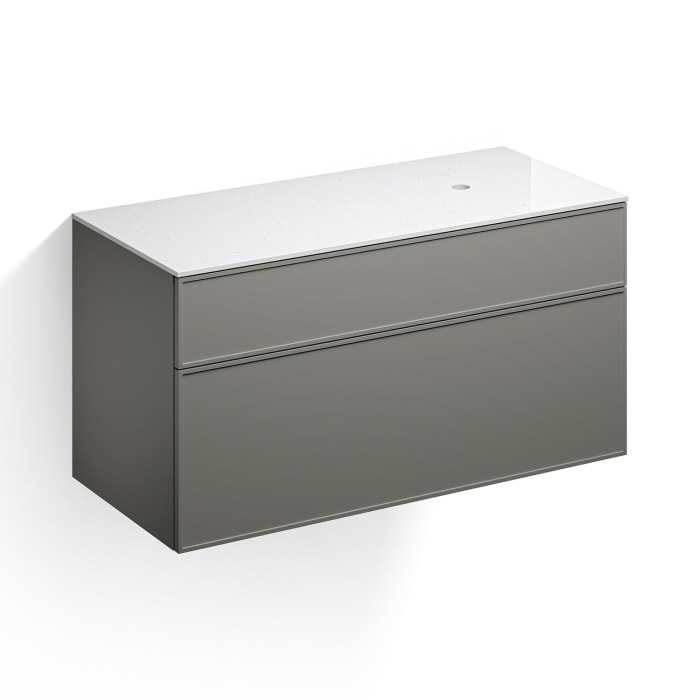 Alape Arkta Möbelmodul mit Trägerplatte 120 cm, Beckenposition rechts