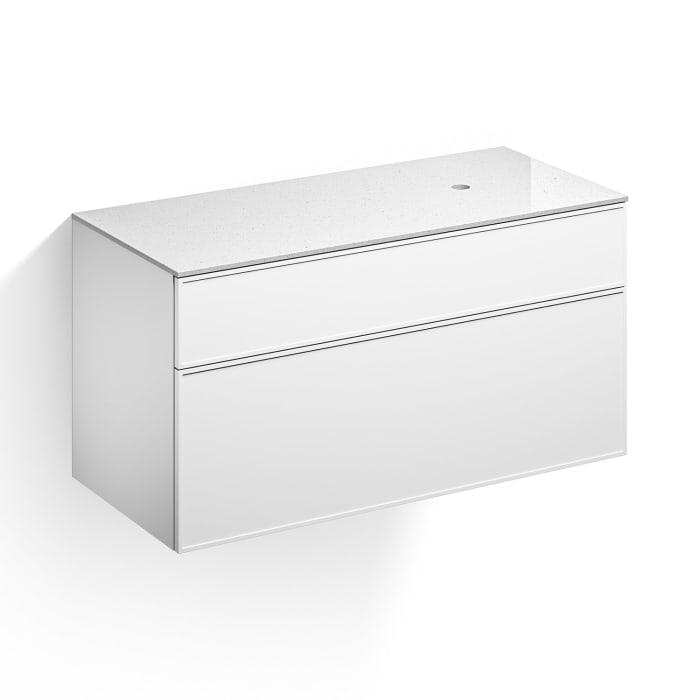 Alape Arkta Möbelmodul mit Trägerplatte 120 cm, Beckenposition rechts