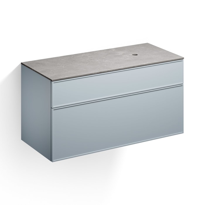 Alape Arkta Möbelmodul mit Trägerplatte 120 cm, Beckenposition rechts