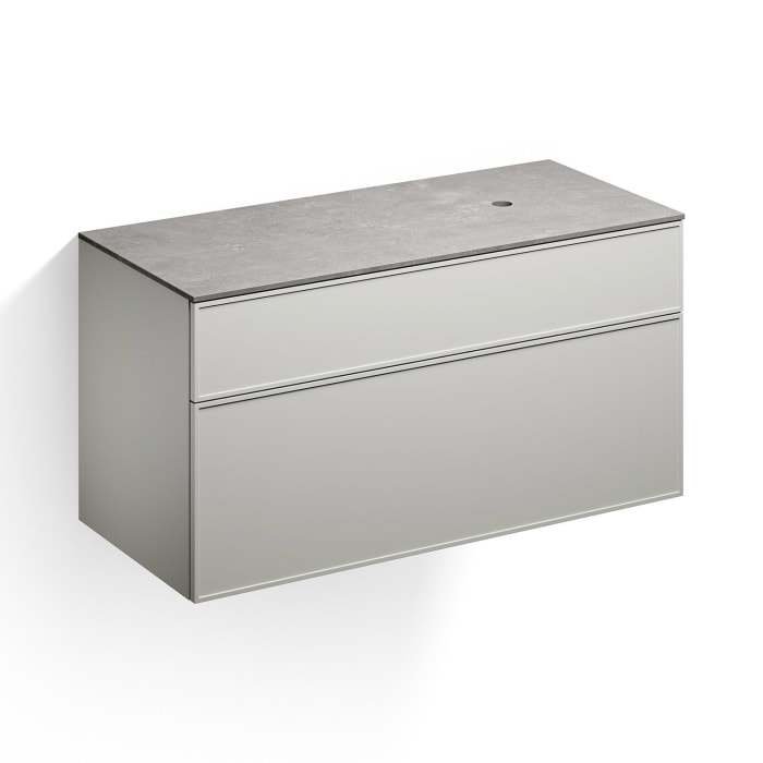 Alape Arkta Möbelmodul mit Trägerplatte 120 cm, Beckenposition rechts