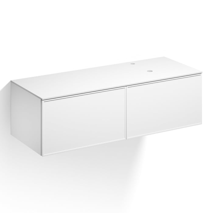 Alape Arkta Möbelmodul mit Trägerplatte 140 cm, Beckenposition rechts