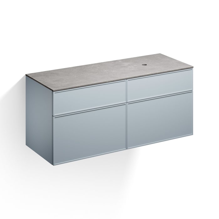 Alape Arkta Möbelmodul mit Trägerplatte 140 cm, Beckenposition rechts