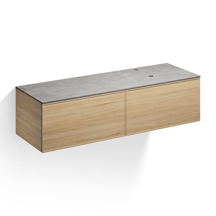 Alape Arkta Möbelmodul mit Trägerplatte 160 cm, Beckenposition rechts