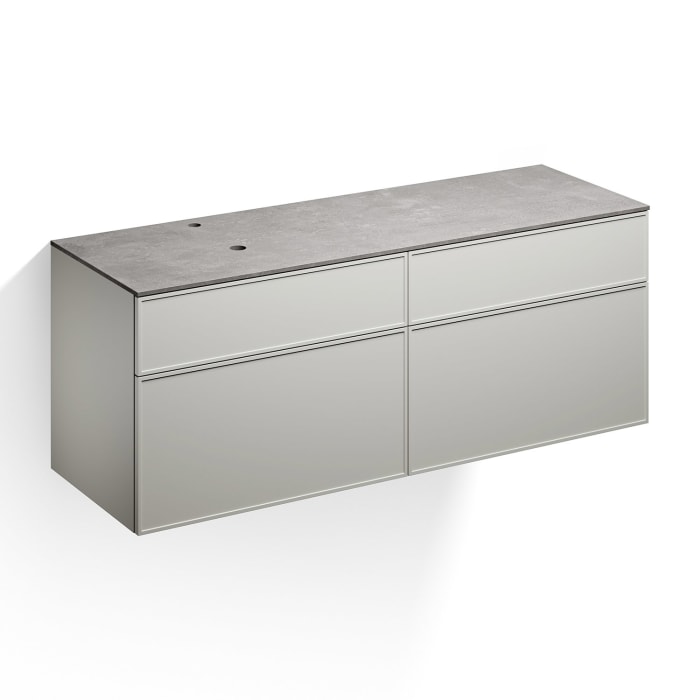 Alape Arkta Möbelmodul mit Trägerplatte 160 cm, Beckenposition links