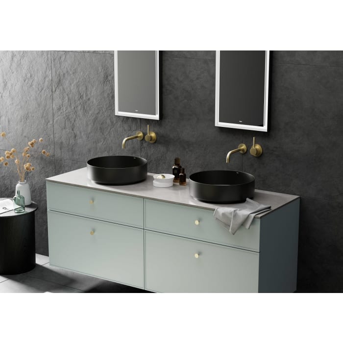 Alape Arkta Möbelmodul mit Trägerplatte 140 cm, Beckenposition links